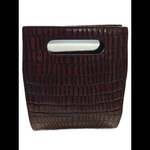 Vintage Fiorentina Crocodile Hinged Top Handle Bag - Picture 3 of 9